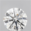 Lab Grown Diamond 2.06 Carats, Round with Ideal Cut, E Color, VVS2 Clarity and Certified by IGI