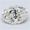 Diamante Natural 3.50 quilates, Ovalado , Color I, claridad VS2 y certificado GIA