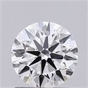 Lab Grown Diamond 1.06 Carats, Round with Ideal Cut, E Color, VVS2 Clarity and Certified by IGI