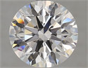 Lab Grown Diamond 3.16 Carats, Round with Excellent Cut, D Color, VVS1 Clarity and Certified by GIA