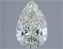 Natural Diamond 2.03 Carats, Pear with  Cut, K Color, SI1 Clarity and Certified by IGI