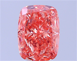Picture of Lab Grown Diamond 5.45 Carats, CUSHION MODIFIED with  Cut, Fancy Vivid Pink Color, VS1 Clarity and Certified by IGI