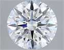 Lab Grown Diamond 3.21 Carats, Round with Ideal Cut, D Color, VVS1 Clarity and Certified by IGI