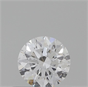 Natural Diamond 0.40 Carats, Round with Excellent Cut, D Color, IF Clarity and Certified by GIA