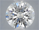 Lab Grown Diamond 1.08 Carats, Round with Excellent Cut, D Color, VVS2 Clarity and Certified by IGI