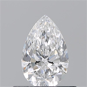 Picture of Natural Diamond 0.50 Carats, Pear with  Cut, E Color, VS2 Clarity and Certified by GIA