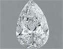 Diamante Natural 0.70 quilates, De pera , Color G, claridad SI1 y certificado GIA