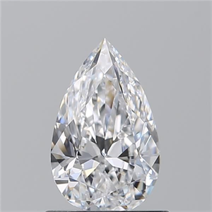 Picture of Natural Diamond 0.73 Carats, Pear with  Cut, D Color, IF Clarity and Certified by GIA