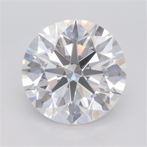 Picture of Lab Grown Diamond 5.28 Carats, Round with Excellent Cut, D Color, VVS2 Clarity and Certified by GIA