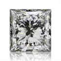 Natural Diamond 1.01 Carats, Princess with  Cut, J Color, VS2 Clarity and Certified by GIA