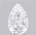 Natural Diamond 2.01 Carats, Pear with  Cut, D Color, VS2 Clarity and Certified by GIA