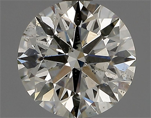 Picture of Natural Diamond 1.05 Carats, Round with Excellent Cut, K Color, SI2 Clarity and Certified by GIA