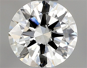 Picture of Natural Diamond 0.40 Carats, Round with Excellent Cut, F Color, VVS1 Clarity and Certified by GIA