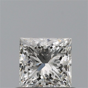 Picture of Natural Diamond 0.50 Carats, Princess with  Cut, G Color, VVS2 Clarity and Certified by IGI