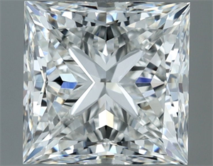 Foto Diamante Natural 1.00 quilates, Princesa , Color H, claridad VVS1 y certificado GIA de