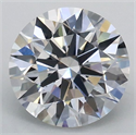 Lab Grown Diamond 1.21 Carats, Round with Ideal Cut, E Color, VS1 Clarity and Certified by IGI