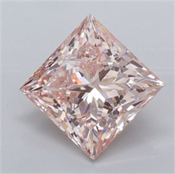 Picture of Lab Grown Diamond 2.02 Carats, Princess with  Cut, Fancy Intense Pink Color, VVS2 Clarity and Certified by IGI