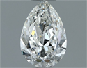 Natural Diamond 0.60 Carats, Pear with  Cut, H Color, VVS1 Clarity and Certified by GIA