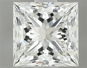 Picture of Natural Diamond 0.82 Carats, Princess with  Cut, I Color, VS1 Clarity and Certified by GIA