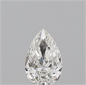 Natural Diamond 0.50 Carats, Pear with  Cut, F Color, VS1 Clarity and Certified by GIA
