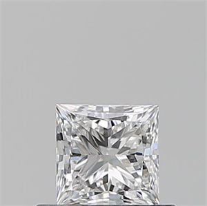 Picture of Natural Diamond 0.50 Carats, Princess with  Cut, E Color, VVS2 Clarity and Certified by GIA