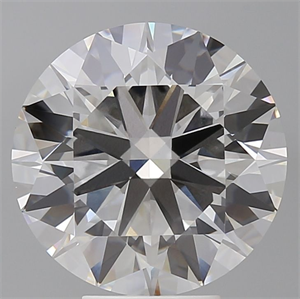Picture of Lab Grown Diamond 6.08 Carats, Round with Ideal Cut, E Color, VVS2 Clarity and Certified by IGI