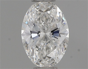 Picture of Natural Diamond 0.40 Carats, Oval with  Cut, E Color, SI2 Clarity and Certified by IGI