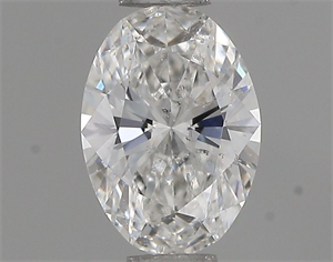 Picture of Natural Diamond 0.40 Carats, Oval with  Cut, E Color, SI2 Clarity and Certified by IGI