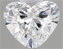 Natural Diamond 0.50 Carats, Heart with  Cut, F Color, SI1 Clarity and Certified by GIA