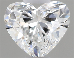 Picture of Natural Diamond 0.50 Carats, Heart with  Cut, F Color, SI1 Clarity and Certified by GIA