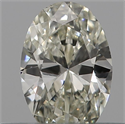 Natural Diamond 0.25 Carats, Oval with  Cut, L Color, SI1 Clarity and Certified by IGI