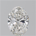 Natural Diamond 1.20 Carats, Oval with  Cut, G Color, SI1 Clarity and Certified by GIA