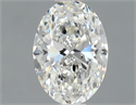 Diamante Natural 0.70 quilates, Ovalado , Color F, claridad SI1 y certificado GIA