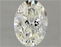 Natural Diamond 1.01 Carats, Oval with  Cut, J Color, SI1 Clarity and Certified by GIA