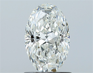 Picture of Natural Diamond 1.07 Carats, Oval with  Cut, H Color, VS1 Clarity and Certified by GIA