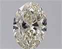 Natural Diamond 1.20 Carats, Oval with  Cut, L Color, SI2 Clarity and Certified by GIA