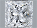 Natural Diamond 0.30 Carats, Princess with  Cut, E Color, VS1 Clarity and Certified by GIA