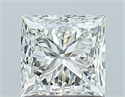 Natural Diamond 1.01 Carats, Princess with  Cut, I Color, VS1 Clarity and Certified by GIA