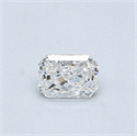 Natural Diamond 0.38 Carats, Radiant with  Cut, E Color, VS1 Clarity and Certified by GIA
