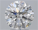 Natural Diamond 2.70 Carats, Round with Excellent Cut, E Color, FL Clarity and Certified by GIA