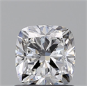 Natural Diamond 0.77 Carats, Cushion with  Cut, D Color, VVS2 Clarity and Certified by GIA
