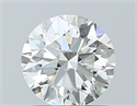 Natural Diamond 0.90 Carats, Round with Excellent Cut, K Color, VVS2 Clarity and Certified by GIA