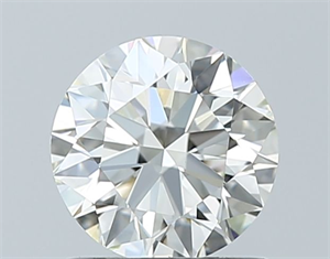 Picture of Natural Diamond 0.90 Carats, Round with Excellent Cut, K Color, VVS2 Clarity and Certified by GIA