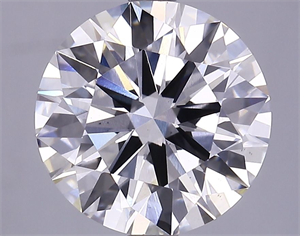Picture of Lab Grown Diamond 3.75 Carats, Round with Ideal Cut, G Color, VS2 Clarity and Certified by IGI
