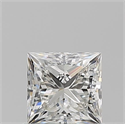 Natural Diamond 0.81 Carats, Princess with  Cut, I Color, VVS2 Clarity and Certified by GIA