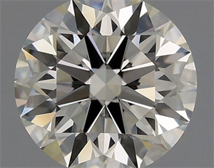 Picture of Natural Diamond 0.91 Carats, Round with Excellent Cut, I Color, VVS2 Clarity and Certified by GIA