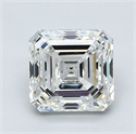 Natural Diamond 1.50 Carats, Asscher with  Cut, G Color, VS2 Clarity and Certified by GIA