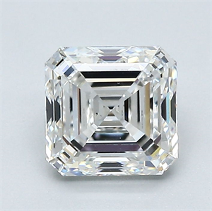 Foto Diamante Natural 1.50 quilates, Asscher , Color G, claridad VS2 y certificado GIA de