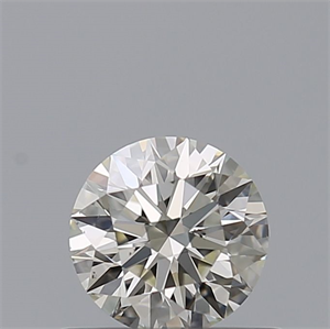 Picture of Natural Diamond 0.40 Carats, Round with Excellent Cut, J Color, VS2 Clarity and Certified by IGI