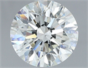Natural Diamond 1.50 Carats, Round with Excellent Cut, I Color, SI1 Clarity and Certified by GIA